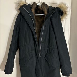 Abercrombie and fitch fur lined parka